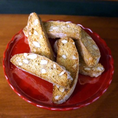 almond ginger biscotti