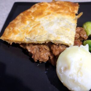 Steak mushroom and ale pie