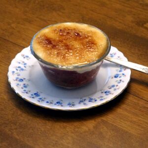 rhubarb ginger brulee