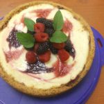 Blackbery swirl cheesecake
