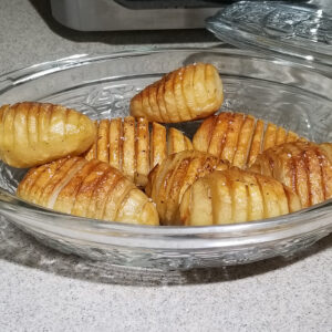 Salt and Vinegar Hasselback Potatoes