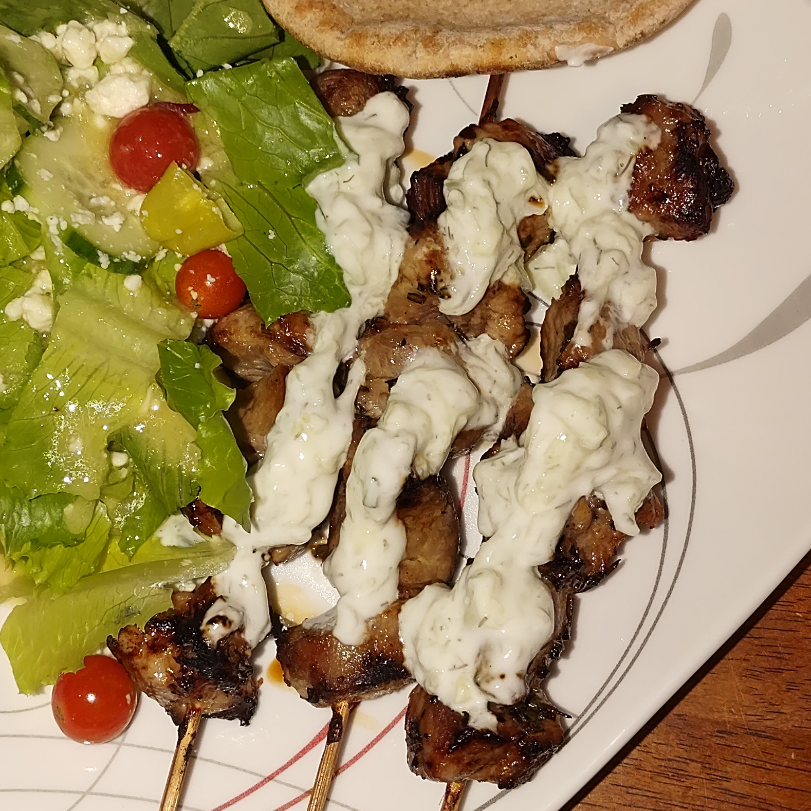 Pork souvlaki