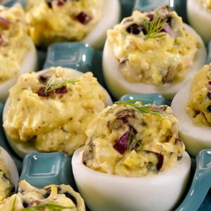 Greek deviled eggs