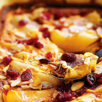 pear and cranberry bake