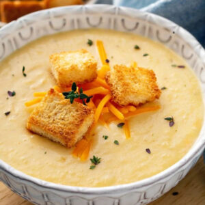 Cauliflower cheese soup