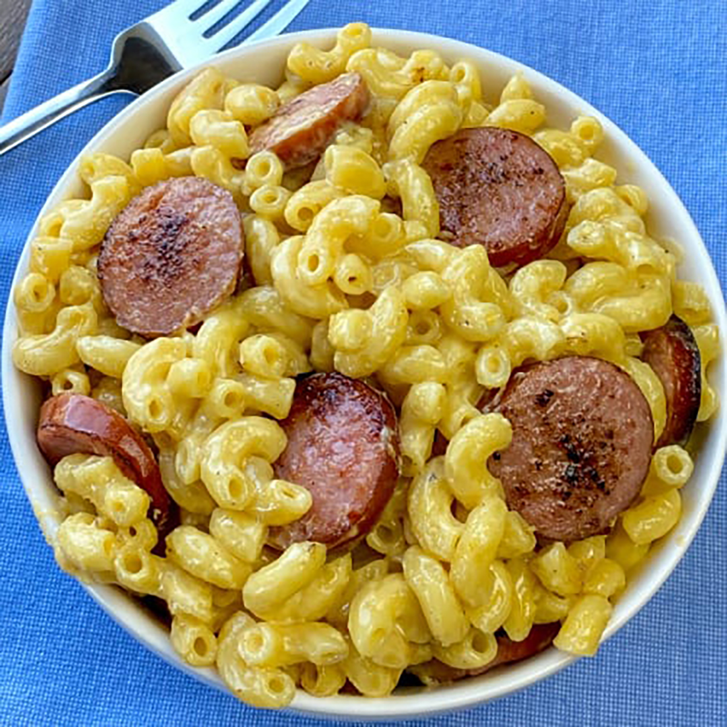 Kielbasa mac and cheese