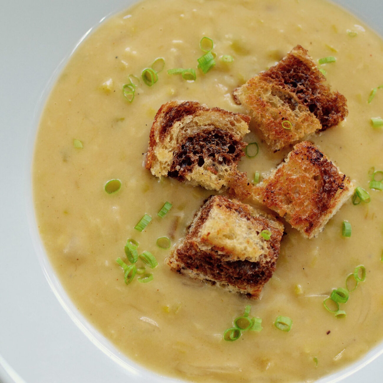 Leek Cheese and Beer Soup